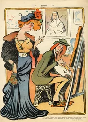Phryne: caricature of an artist